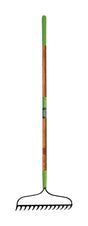 Ames 63 in. 16 Tine Steel Bow Rake Wood Handle