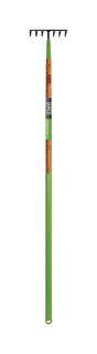 Ames 50.5 in. 7 Tine Steel Level Rake Wood Handle