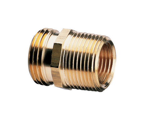 Gilmour 3/4 in. Brass Threaded Double Male Hose Connector