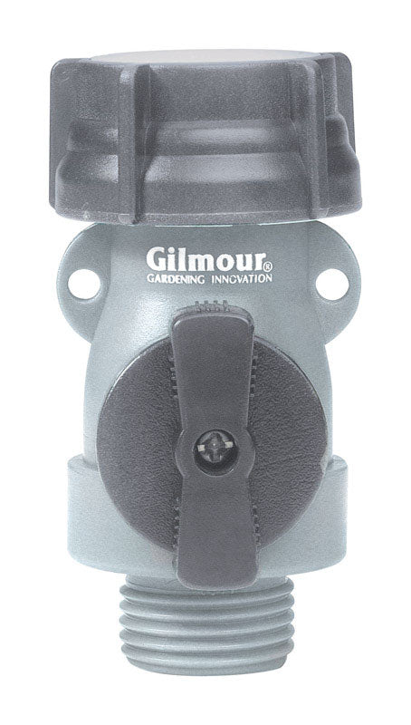 Gilmour 5/8 in. Polymer Threaded Male Hose Shut-off Valve