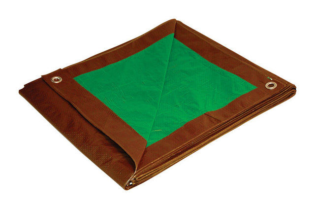 Foremost Dry Top Medium Duty Polyethylene Reversible Tarp Brown/Green