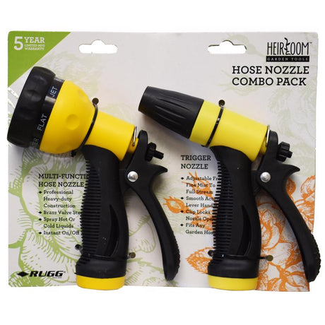 Rugg Greenfield Plastic Hose Nozzle Set