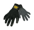 Cat Men's Indoor/Outdoor Dipped Work Gloves Black XL 1 pair