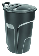 Rubbermaid 32 gal Black Resin Wheeled Garbage Can Lid Included