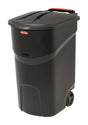 Rubbermaid Roughneck 45 gal Black Resin Wheeled Trash Can Lid Included