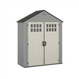 Suncast Everett 6 ft. x 3 ft. Resin Vertical Peak Storage Shed with Floor Kit