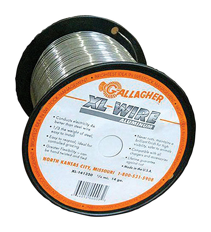 Gallagher Direct Current Electric Fence Wire 6969600 sq ft Silver