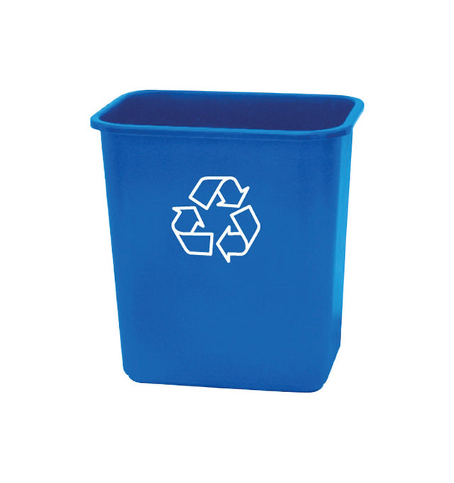 United Solutions 7 gal Blue Plastic Recycling Bin