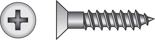 Hillman No. 14 X 1-1/4 in. L Phillips Zinc-Plated Wood Screws 100 pk