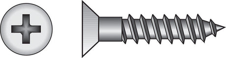 Hillman No. 12 X 1-3/4 in. L Phillips Zinc-Plated Wood Screws 100 pk