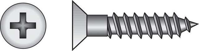 Hillman No. 10 X 2-1/4 in. L Phillips Zinc-Plated Wood Screws 100 pk