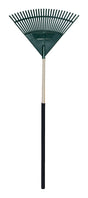 Rugg 64 in. 26 Tine Poly Leaf Rake Fiberglass Handle