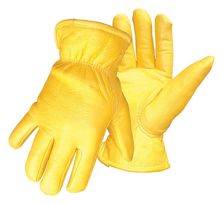 Boss Therm Men's Indoor/Outdoor Driver Work Gloves Yellow L 1 pair