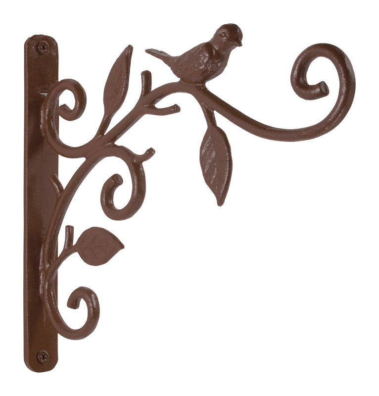 Panacea HoldAll Bronze Iron 9 in. H Bird and Leaf Plant Hanger 1 pk