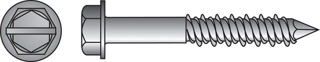 Hillman Tapper 3/16 in. D Steel Hex Head Concrete Screw Anchor 100 pk