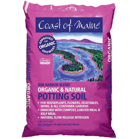 Coast of Maine Bar Harbor Blend Organic Flower and Plant Potting Soil 1 cu ft