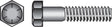 Hillman 3/8 in. D X 4-1/2 in. L Heat Treated Steel Hex Head Cap Screw 50 pk