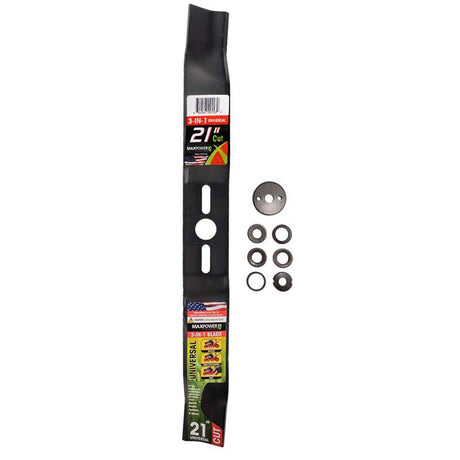 MaxPower 21 in. 3-in-1 Mower Blade For Walk-Behind Mowers 1 pk