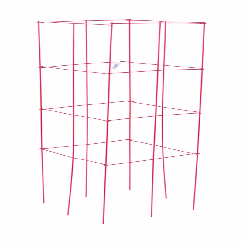 Panacea 47 in. H X 1 ft. W X 12 in. D Red Steel Tomato Cage