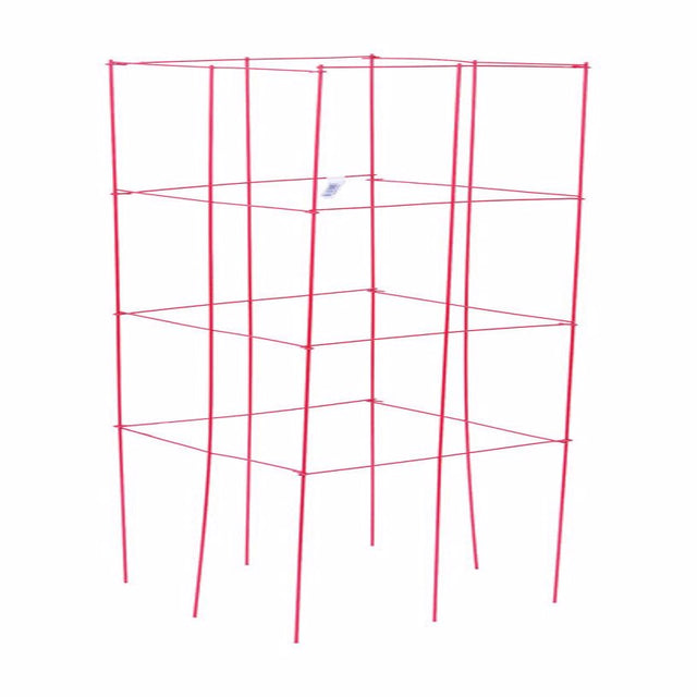 Panacea 47 in. H X 1 ft. W X 12 in. D Red Steel Tomato Cage