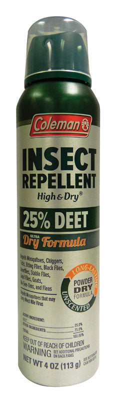 Coleman High & Dry Insect Repellent Liquid For Mosquitoes/Ticks 4 oz