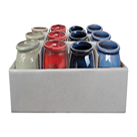 Trendspot 3.6 in. H X 4.2 in. W X 4.2 in. D X 4 in. D Ceramic Ceramic Pot Assorted