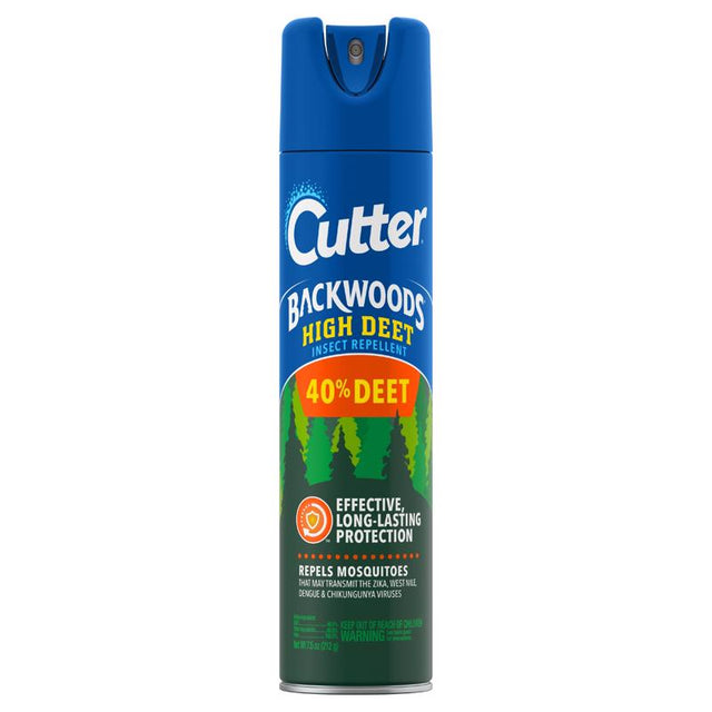 Cutter Backwoods High Deet Insect Repellent Liquid For Mosquitoes 7.5 oz