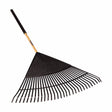 Seymour S400 Jobsite 71 in. 30 Tine Poly Leaf Rake Wood Handle