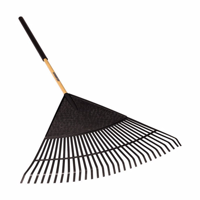 Seymour S400 Jobsite 71 in. 30 Tine Poly Leaf Rake Wood Handle