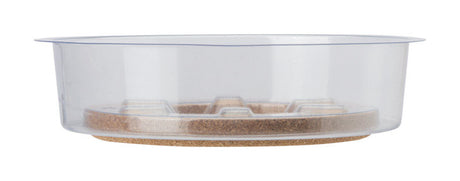 Miracle-Gro 1.5 in. H X 6 in. D Cork/Plastic Hybrid Plant Saucer Clear