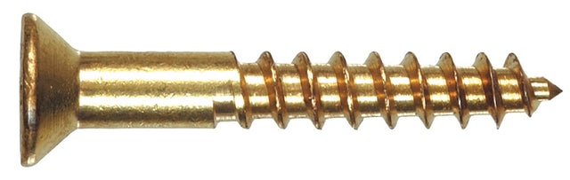 Hillman No. 6 X 1-1/4 in. L Phillips Wood Screws 100 pk