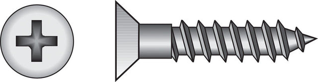 Hillman No. 12 X 2 in. L Phillips Wood Screws 100 pk