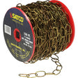 11 Ga. Chain - Antique Brass Finish - 50 yd. (150 ft.) to Reel - 1 Reel To Master - 15lbs Max