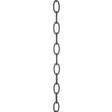 8 Ga. Chain - Black Finish - 1 yd. Len - 11/2 in. - Link Len - 7/8 in. - Link Wid - 1/8 in. - Thick - 100 yd./Ctn - 35lbs Max