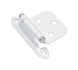 Amerock 1-3/4 in. W X 2-3/4 in. L White Steel Self-Closing Hinge 2 pk