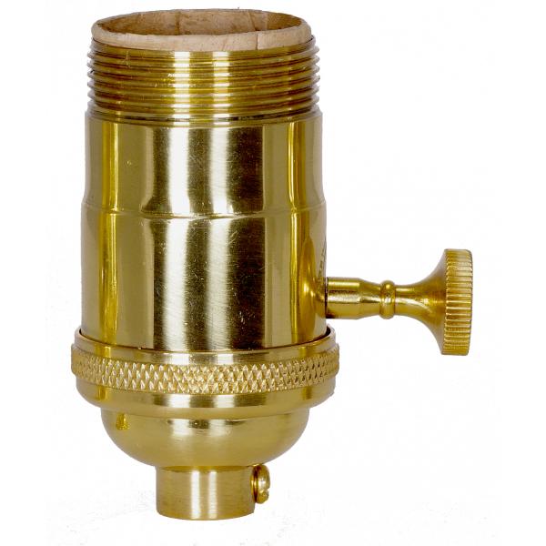 On-Off Turn Knob Socket with Matching Finish Removable Knob