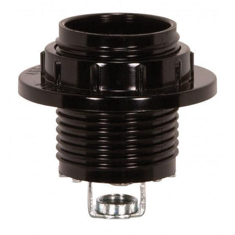 Threaded Socket With Ring - 1/8 IP Hickey - Screw Terminals - 2" Overall Height - 1-1/4" Diameter - 2-1/8" Outside Ring - 660W - 250V