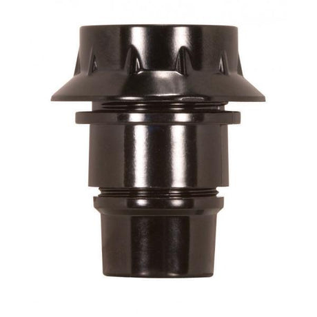 Candelabra European Style Socket - 4 Piece - 1/2 Uno Thread And Ring With Shoulder - 1/8 IP Screw Terminals - 75W - 125V