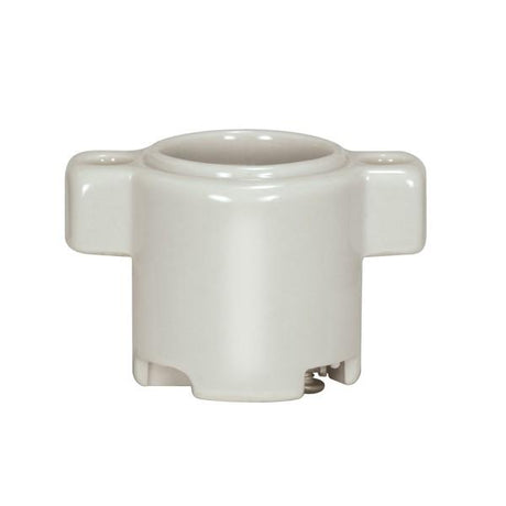 Keyless Porcelain One Piece Sign Socket - Top 2 #8-32 Flange/Bushing - CSSNP Screw Shell - Glazed - 660W - 250V