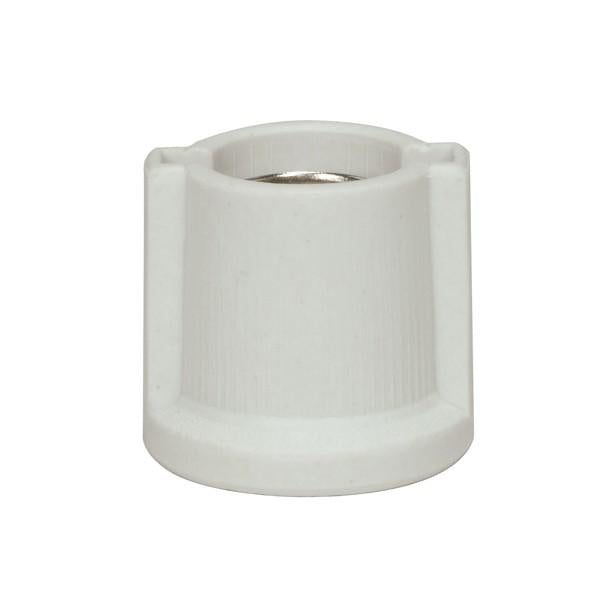 Keyless Medium Base Surface Mount Porcelain Socket w/2 Bushings