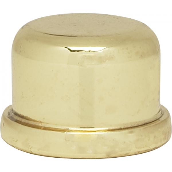 1/2" Finial - Zinc Die Cast 1/4-27 - Polished Brass Finish