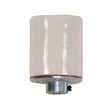 Keyless Porcelain Socket With 1/8 IPS Metal Cap - Glazed - 660W - 250V - 200 Bulk Master