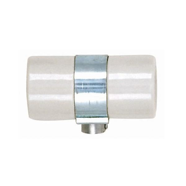 Twin Porcelain Socket With Flange Bushing Cap - 1/8 IPS Bushing - CSSNP Screw Shell - Glazed - 660W - 250V - 100 Bulk Master