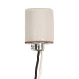 Keyless Porcelain Socket With 1/8 IPS Cap - 24" AWM B/W 150C - CSSNP Screw Shell - Glazed - 660W - 250V