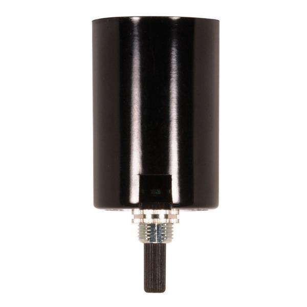 Phenolic Bottom Turn Knob With Removable Husk - 1/8 IP Screw Terminals - 2" Height - 1-1/2" Diameter - 3/8" Bushing - 660W - 250V