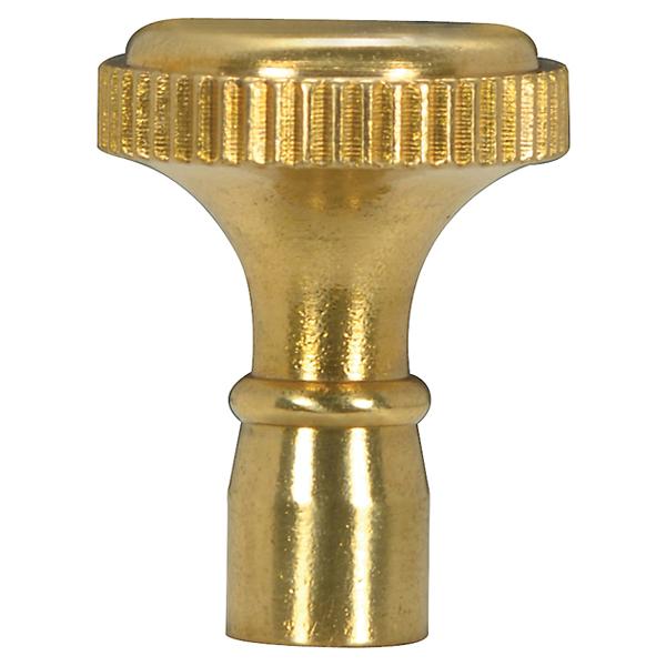 Solid Brass Knob - 4/36 Mandrel - Polished Brass