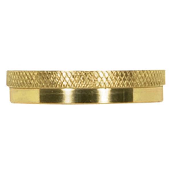 Stamped Solid Brass Uno Ring - Polished Brass Finish - 1-1/4" Inner Diameter - 1-1/2" Outer Diameter