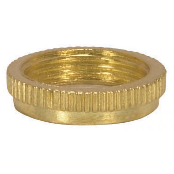 Ring For Threaded And Candelabra Sockets - 1" Outer Diameter - 3/4" Inner Diameter - 13/16" Thread Size - 20 TPI - Brass Finish