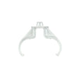 2G11 Lamp Support Clips - Clear Horizontal Clip UV Stable Polycarbonate Panel Thickness .023 - .039 (0.58 -0.99) Max. Including paint 1 1/4"H x 15/8"W