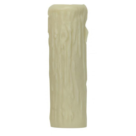 Edison Base Oversize Resin Full Drip - Ivory Finish - 1-1/4" Inside Diameter - 2" Outside Diameter - 6" Height